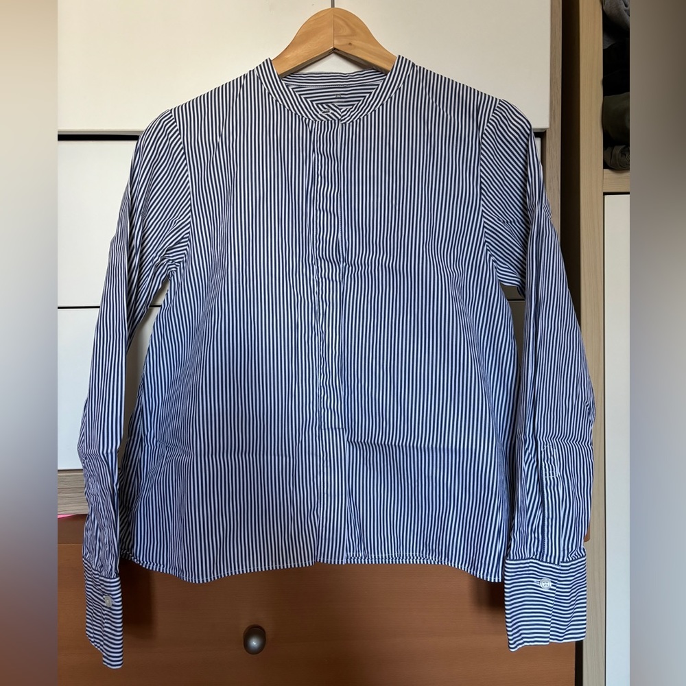 Muji Striped Blouse Shirt XS